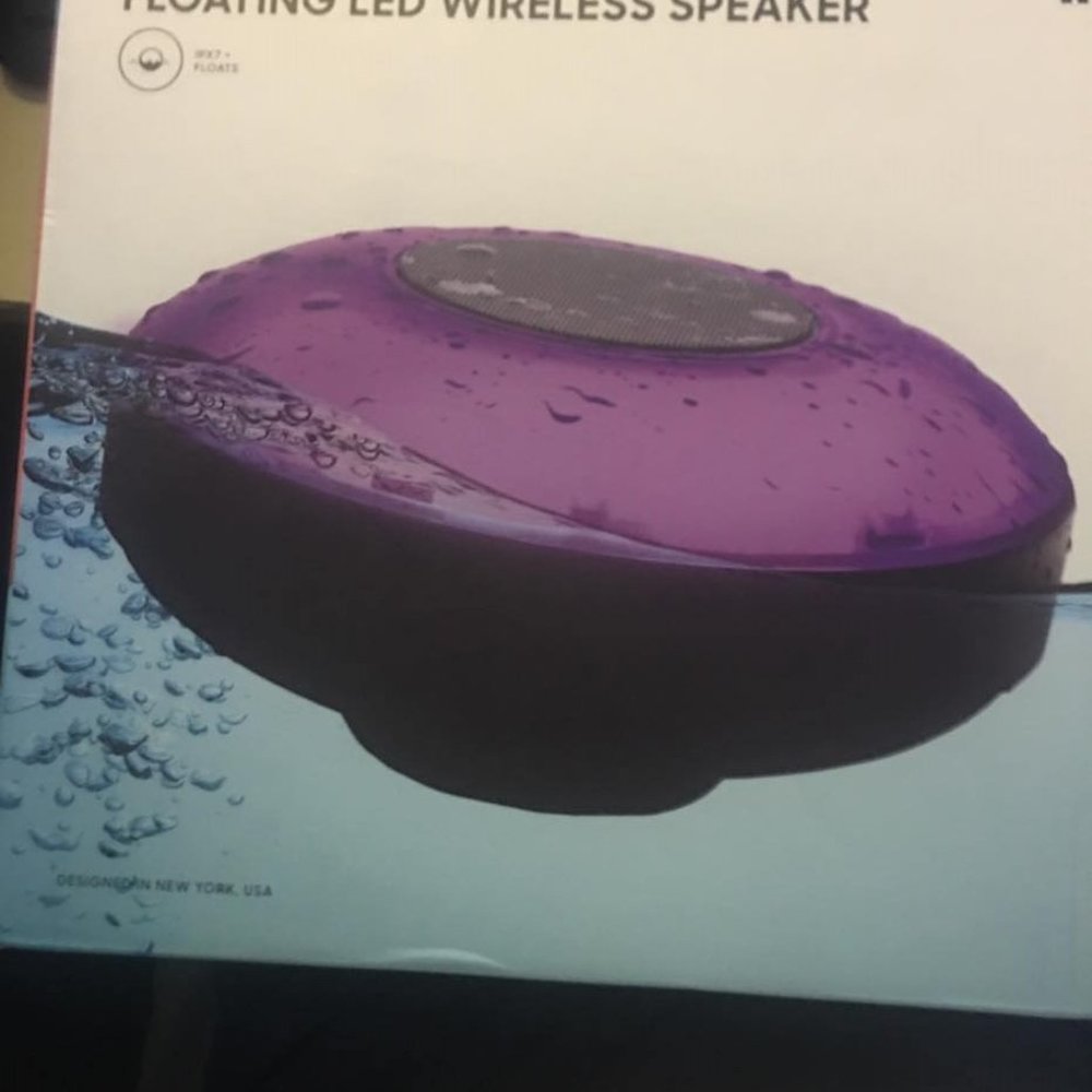 Sharper Image Floating Bluetooth Pool Speaker